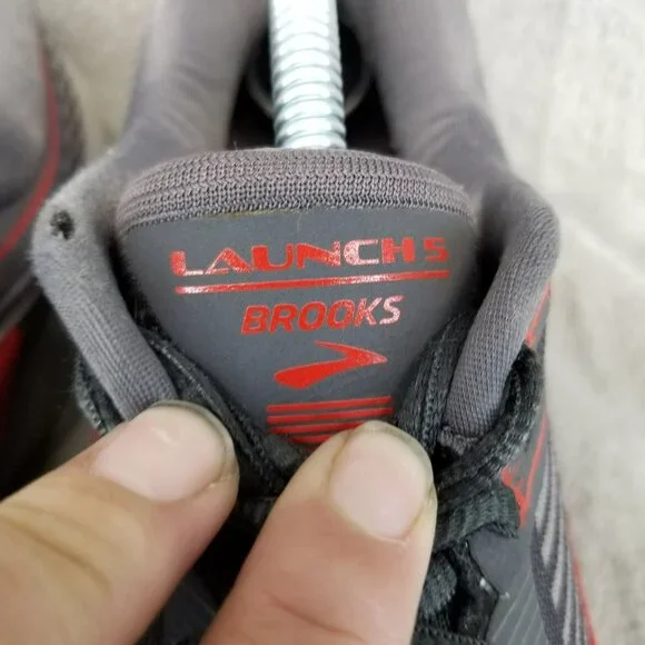 Brooks Shoes Mens 11 Launch 5 Gray Running Athletic Sneakers *Read* - Picture 6 of 15